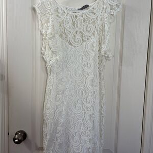 Vero Moda White Lace Dress